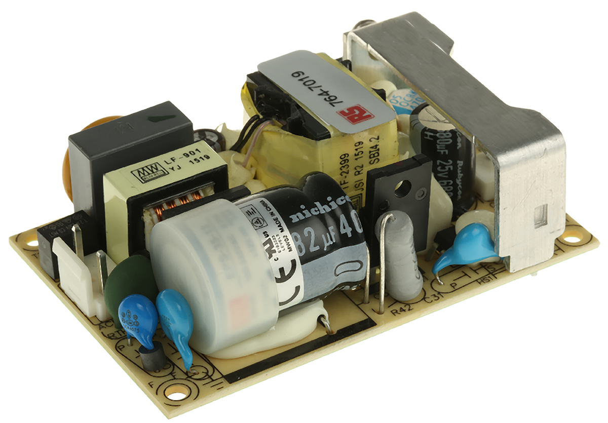 MEAN WELL Switching Power Supply, EPS-35-12, 12V dc, 3A, 36W, 1 Output, 120 → 370 V dc, 85 → 264 V ac