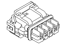 Molex Male Connector Housing, 5mm Pitch, 2 Way, 1 Row