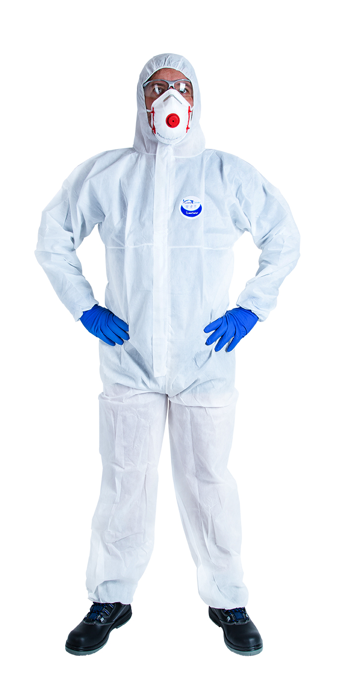 Medicom White Coverall, L