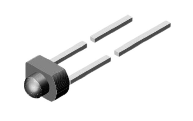 Vishay Green LED 1.8 mm Through Hole, TLUG2400