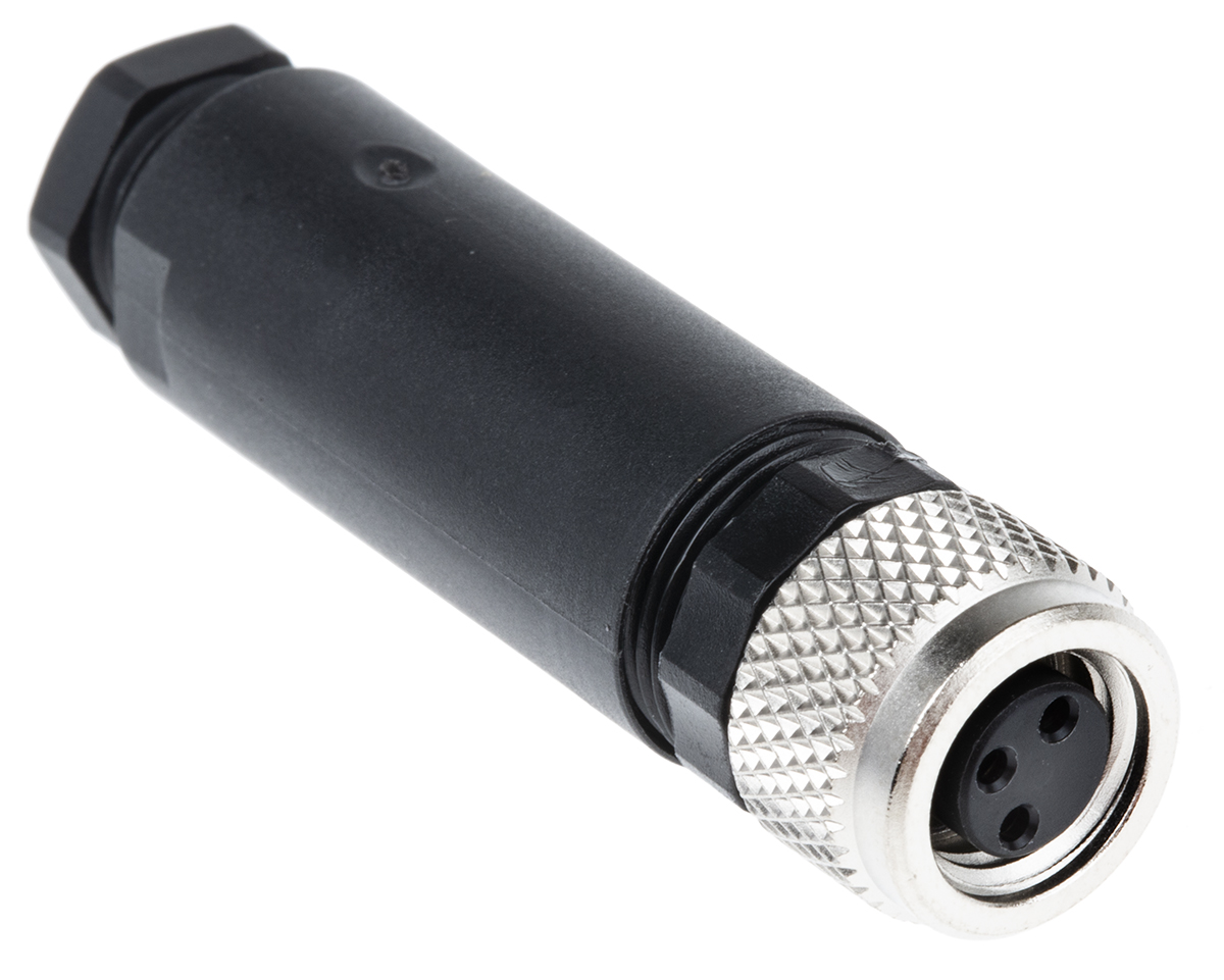 Lumberg Automation Circular Connector, 3 Contacts, Cable, M8 Connector, Socket, Female, IP67, RKMCK Series