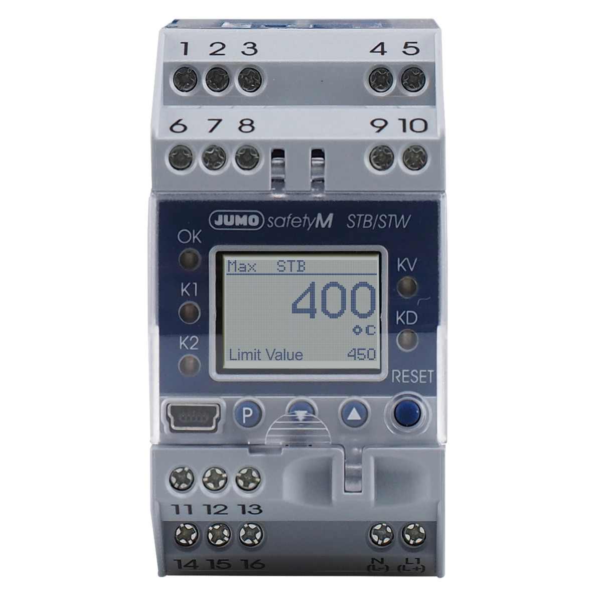 Jumo 701150 Controller 2 Input, 4 Output Analogue, 20 → 30 V ac/dc Supply Voltage Controller