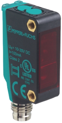 Pepperl + Fuchs Diffuse Photoelectric Sensor, Block Sensor, 1 m Detection Range
