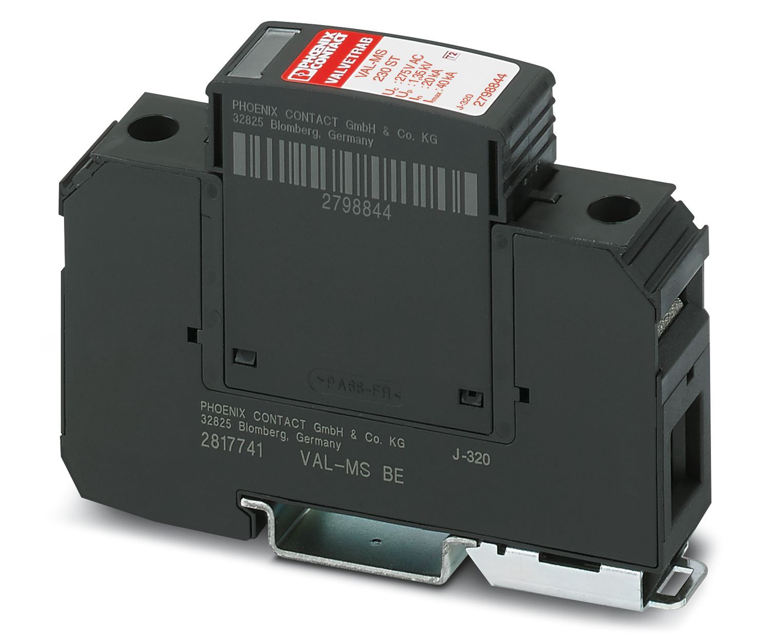 Phoenix Contact, VAL-MS 230 Surge Arrester 230 V ac Maximum Voltage Rating Surge Arrester