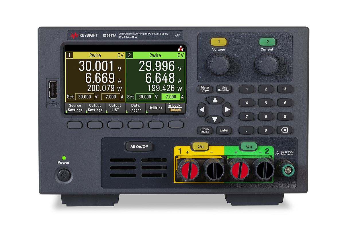 Keysight Technologies E36200 Series Digital Bench Power Supply, 0 → 30V, 0 → 20A, 2-Output, 400W