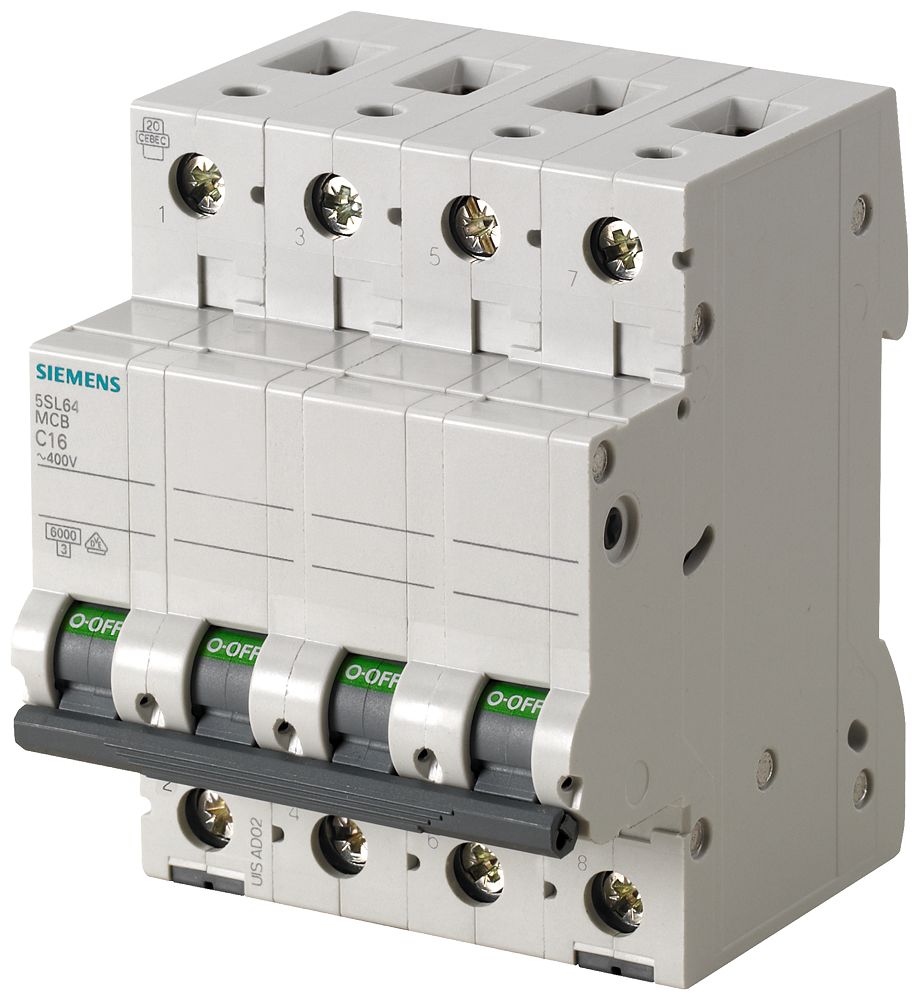 Siemens SENTRON 5SL6 MCB, 3+N, 40A Curve C