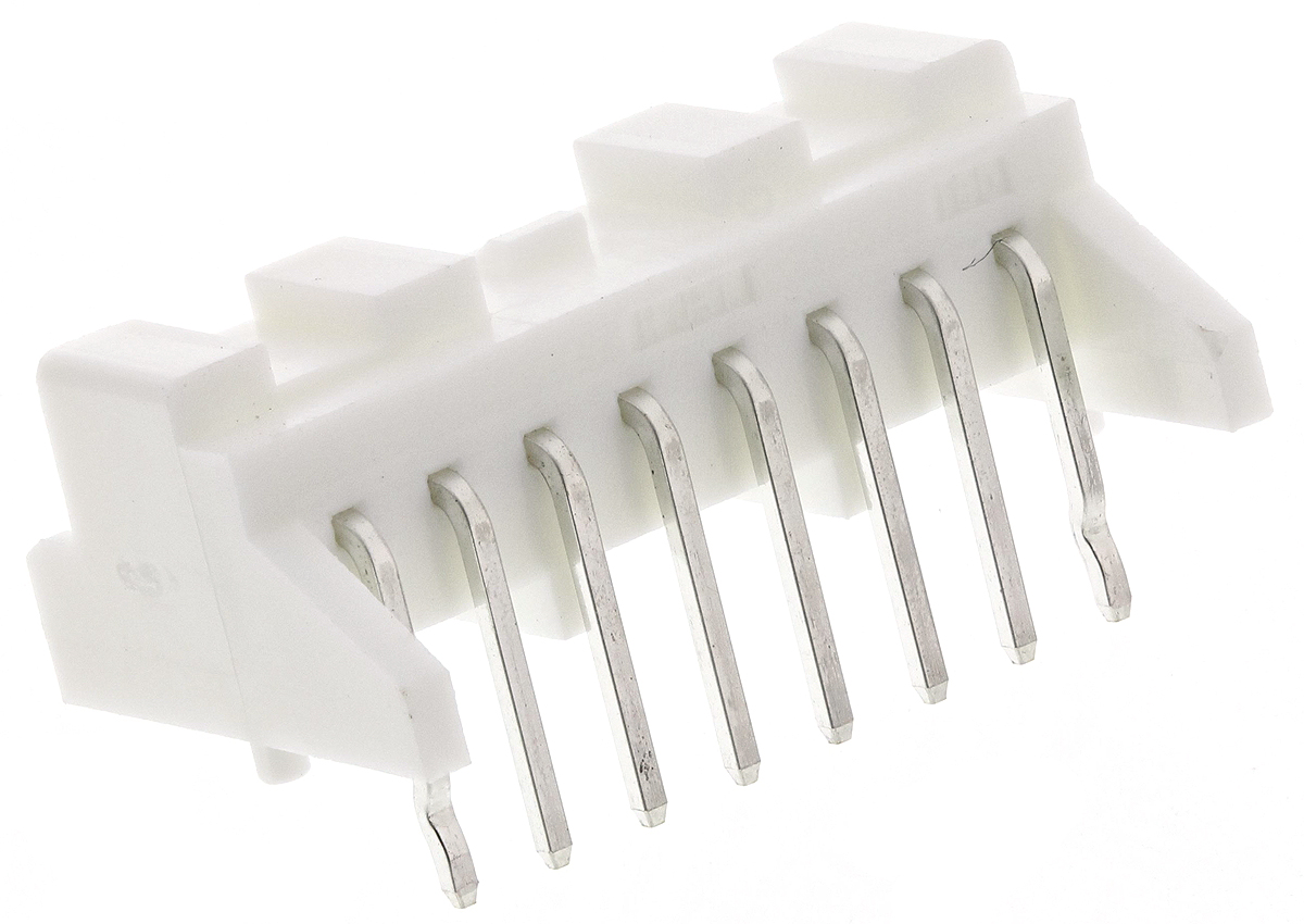 JST PA Series Right Angle Through Hole PCB Header, 8 Contact(s), 2 mm Pitch, 1 Row, Shrouded