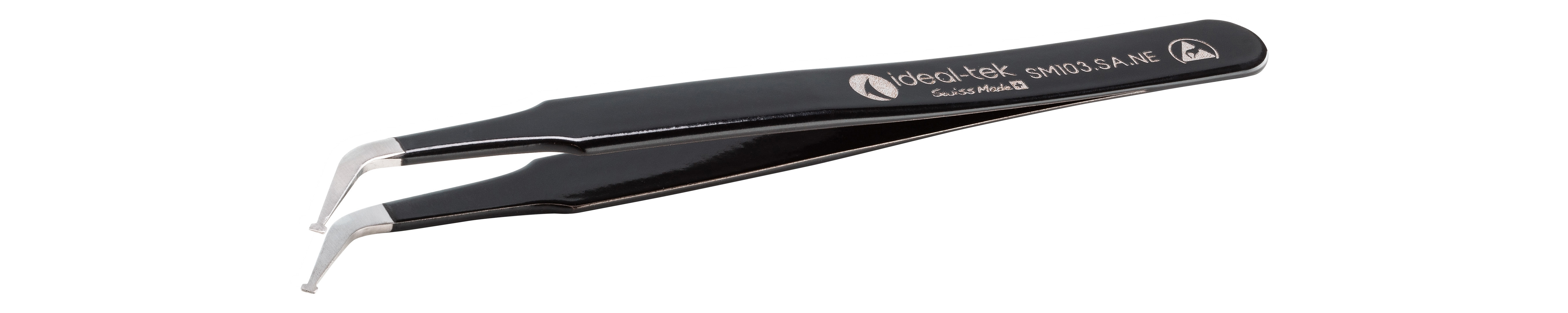 ideal-tek 115 mm, Stainless Steel, ESD Tweezers