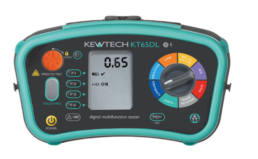 Kewtech Corporation KT65DL Multifunction Tester, 100V , Earth Resistance Measurement With USB