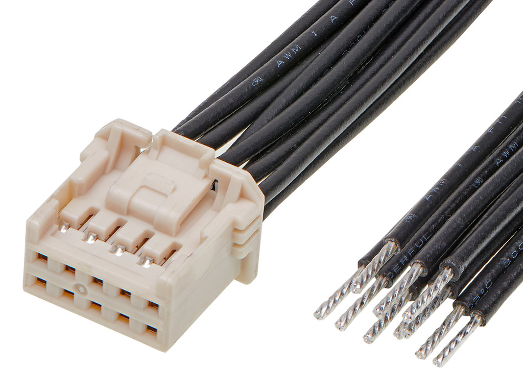 Molex 10 Way Male iGrid to 10 Way Wire to Board Cable, 600mm