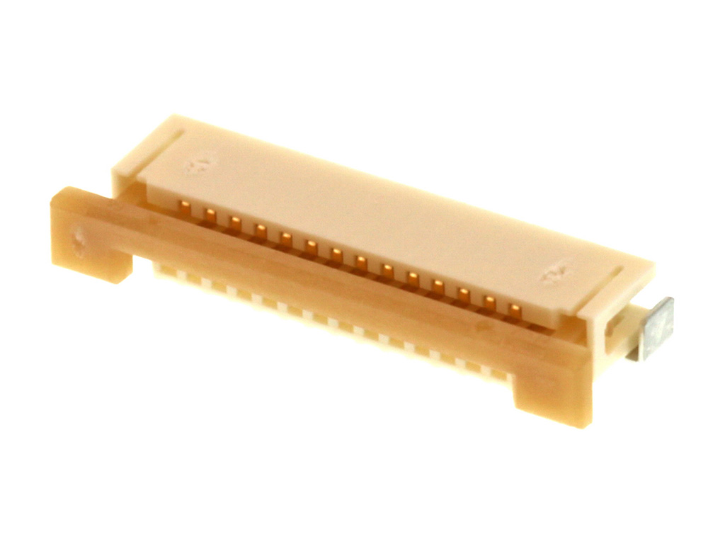 Molex, Easy-On, 52271 1mm Pitch 14 Way Right Angle Female FPC Connector, ZIF Bottom Contact