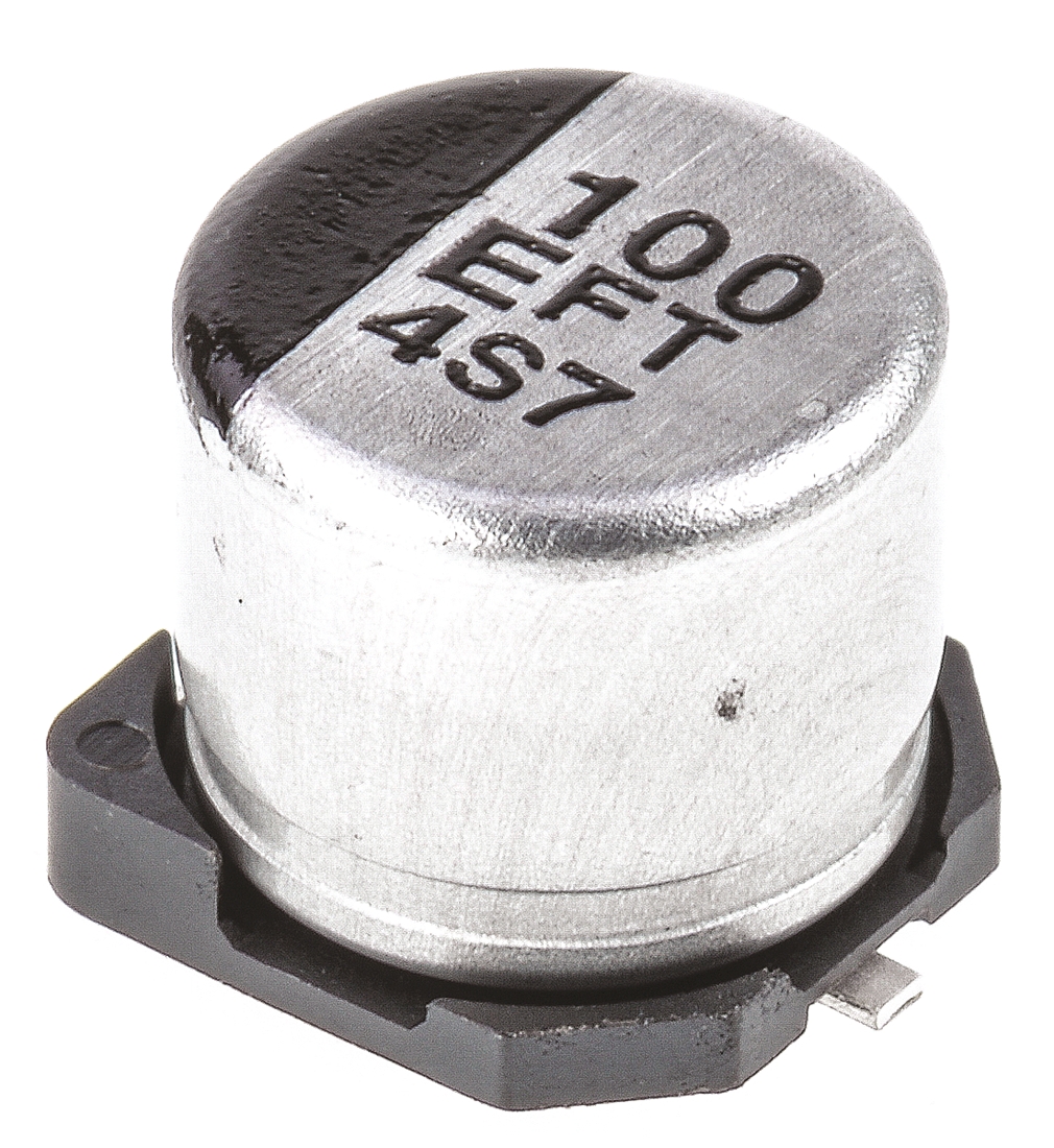 Panasonic 100μF Aluminium Electrolytic Capacitor 25V dc, Surface Mount - EEEFT1E101AP