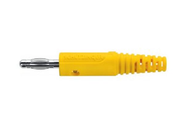 Schutzinger Red Banana Connector, 4 mm Connector, Nickel Plating