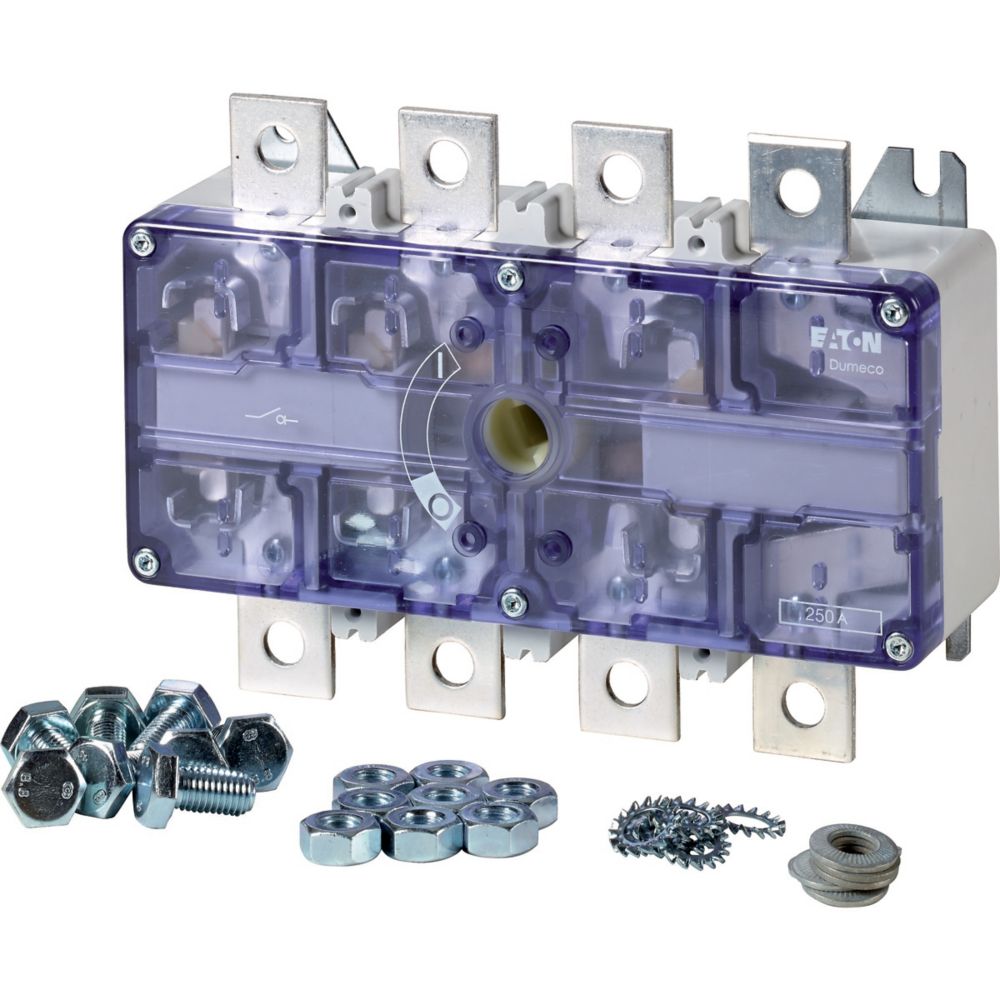Eaton Fuse Switch Disconnector, 4 Pole, 250A Max Current, 250A Fuse Current