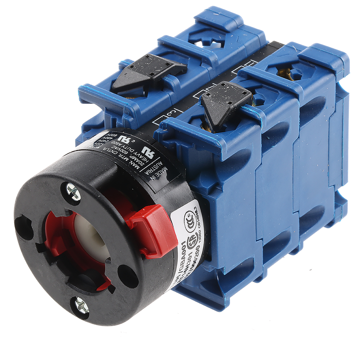 Kraus & Naimer 3 Position 60° Motor Control Cam Switch, 20A