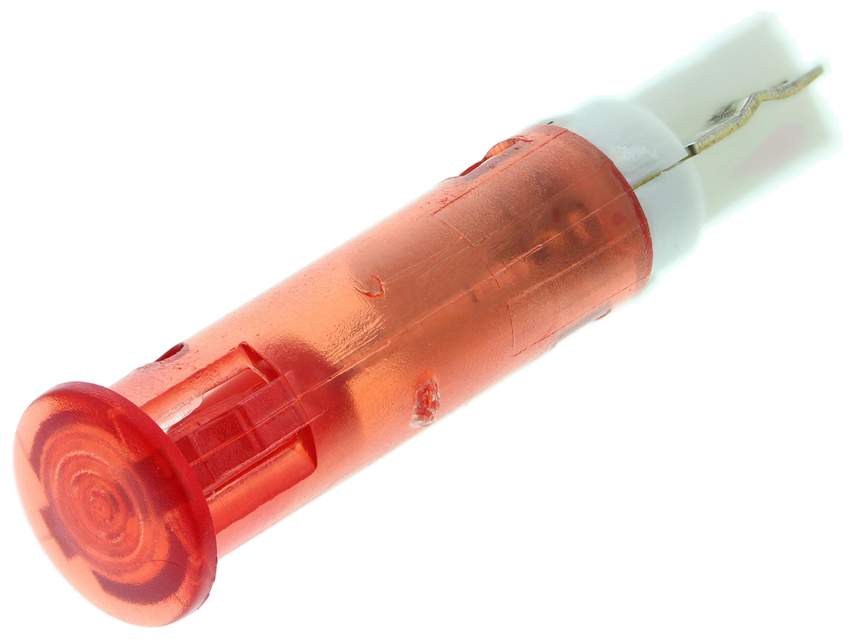 Signal Construct Red Panel Mount Indicator, 24 → 28V, 5mm Mounting Hole Size, Solder Tab Termination
