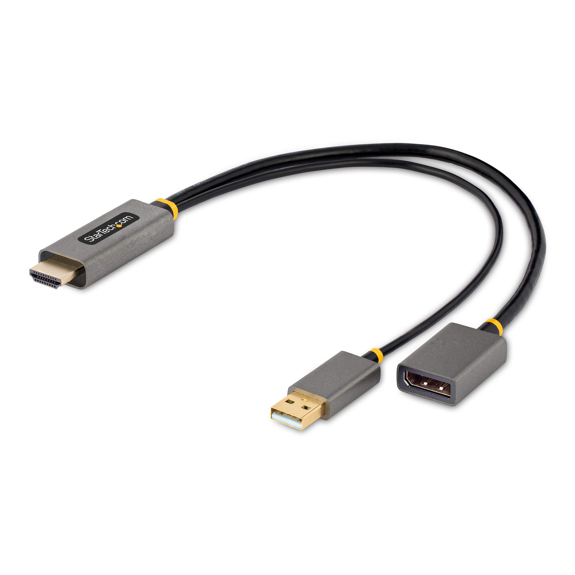 StarTech.com HDMI to DisplayPort Adapter Cable, 4K @60 Hz Maximum Resolution