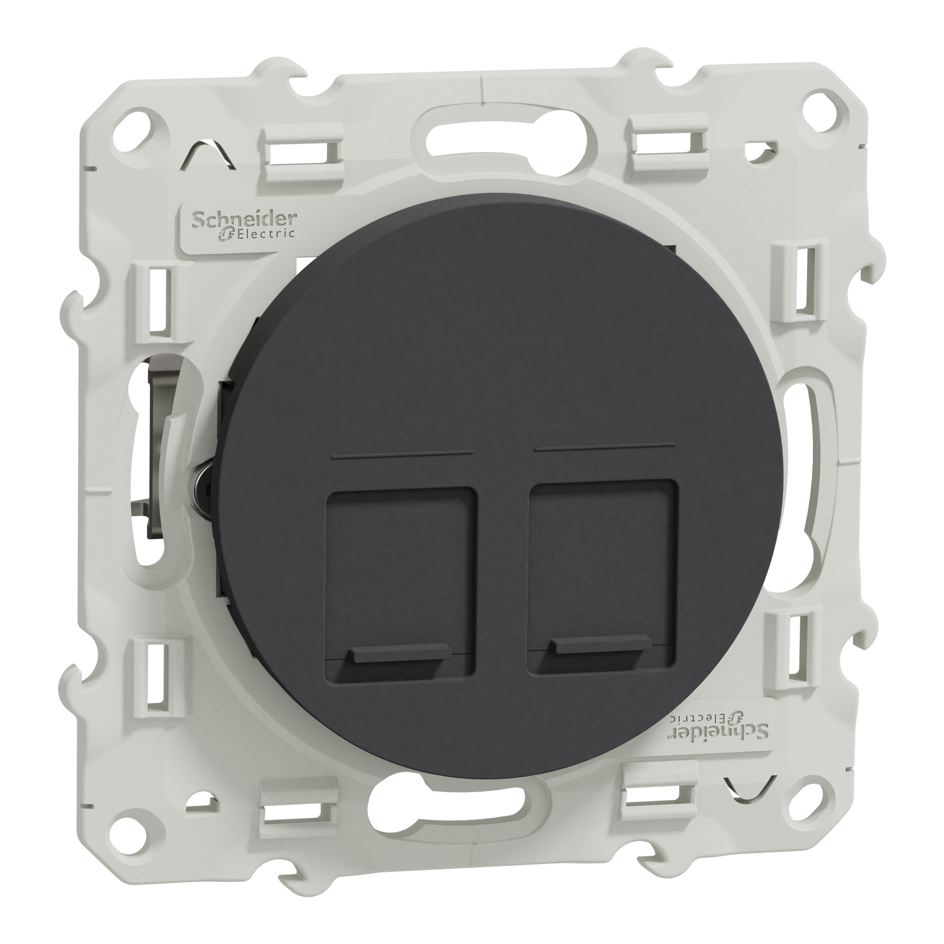 Schneider Electric Anthracite, 2 Gang, Odace