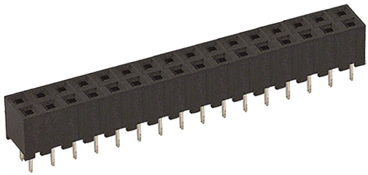 Hirose A3C Series Straight Through Hole Mount PCB Socket, 32-Contact, 2-Row, 2mm Pitch, Solder Termination