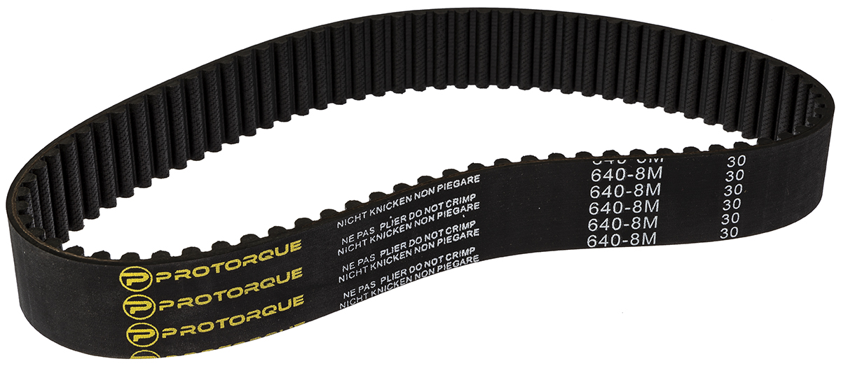 RS PRO Timing Belt, 80 Teeth, 640mm Length, 30mm Width