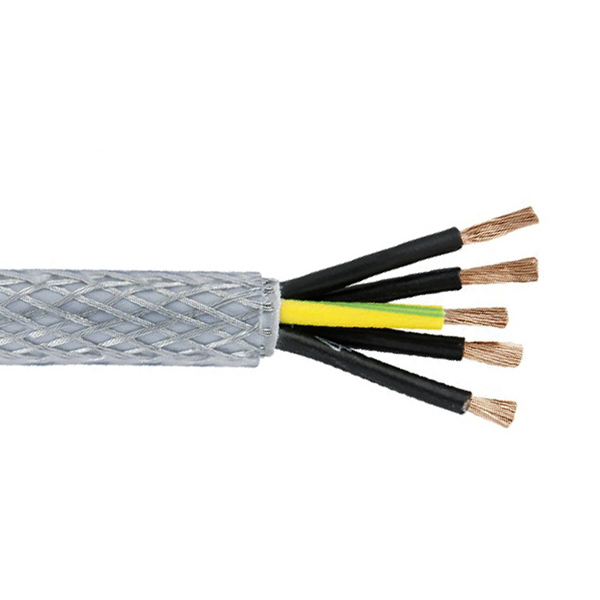 Lapp ÖLFLEX CLASSIC 110 SY Control Cable, 5 Cores, 1 mm² CSA 17 AWG, Screened, 50 m, Transparent Polyvinyl Chloride