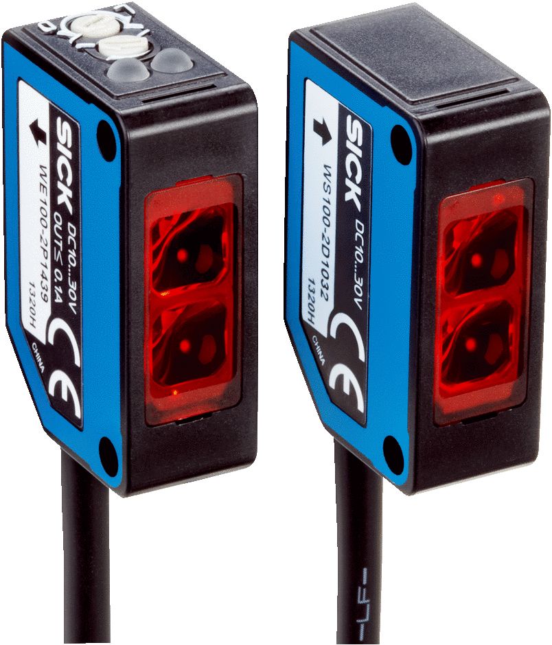 SICK Through Beam Photoelectric Sensor, Rectangular Sensor, 0 → 33 mm Detection Range