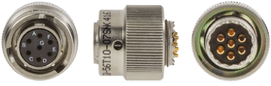 Amphenol Limited, 62GB, Nickel Iron Alloy 7 Way Cable Mount MIL Spec Circular Connector Receptacle, Socket