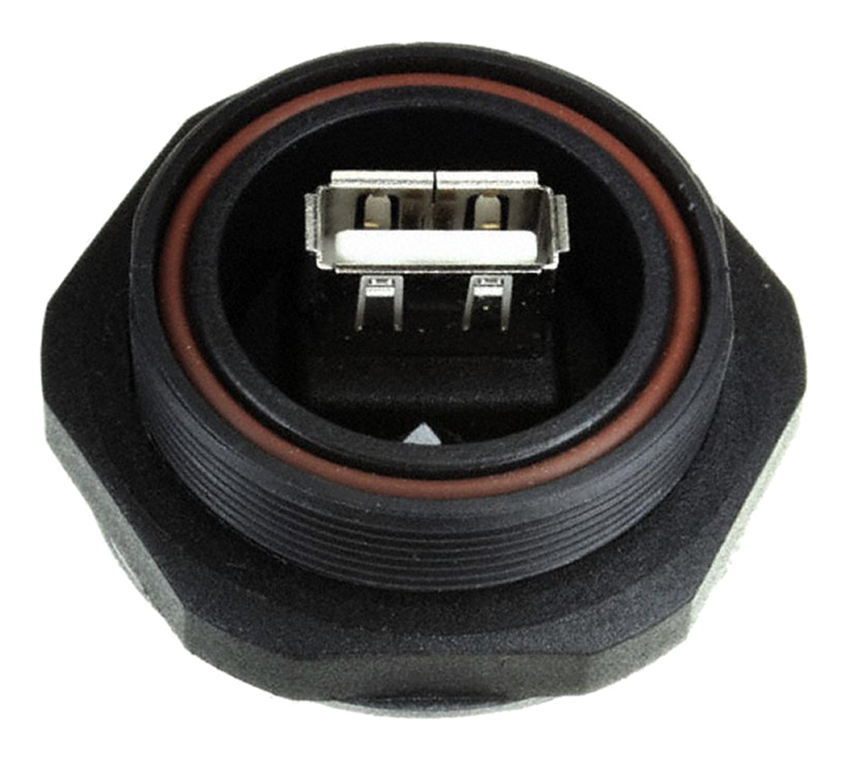 Bulgin Straight, Panel Mount, Plug- Single Port Type B 2.0 IP68 USB Connector