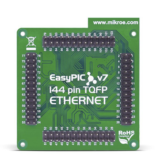 MikroElektronika EasyPIC FUSION v7 ETH MCUcard MCU Add On Board MIKROE-2714