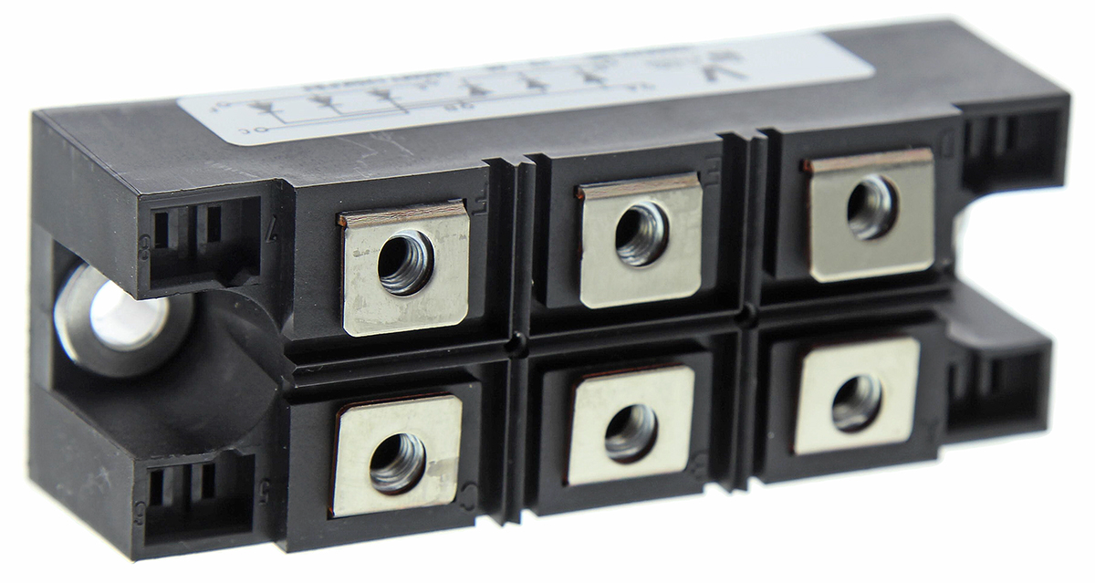 Vishay Bridge Rectifier Module, 200A, 1200V, 3-phase, 6-Pin