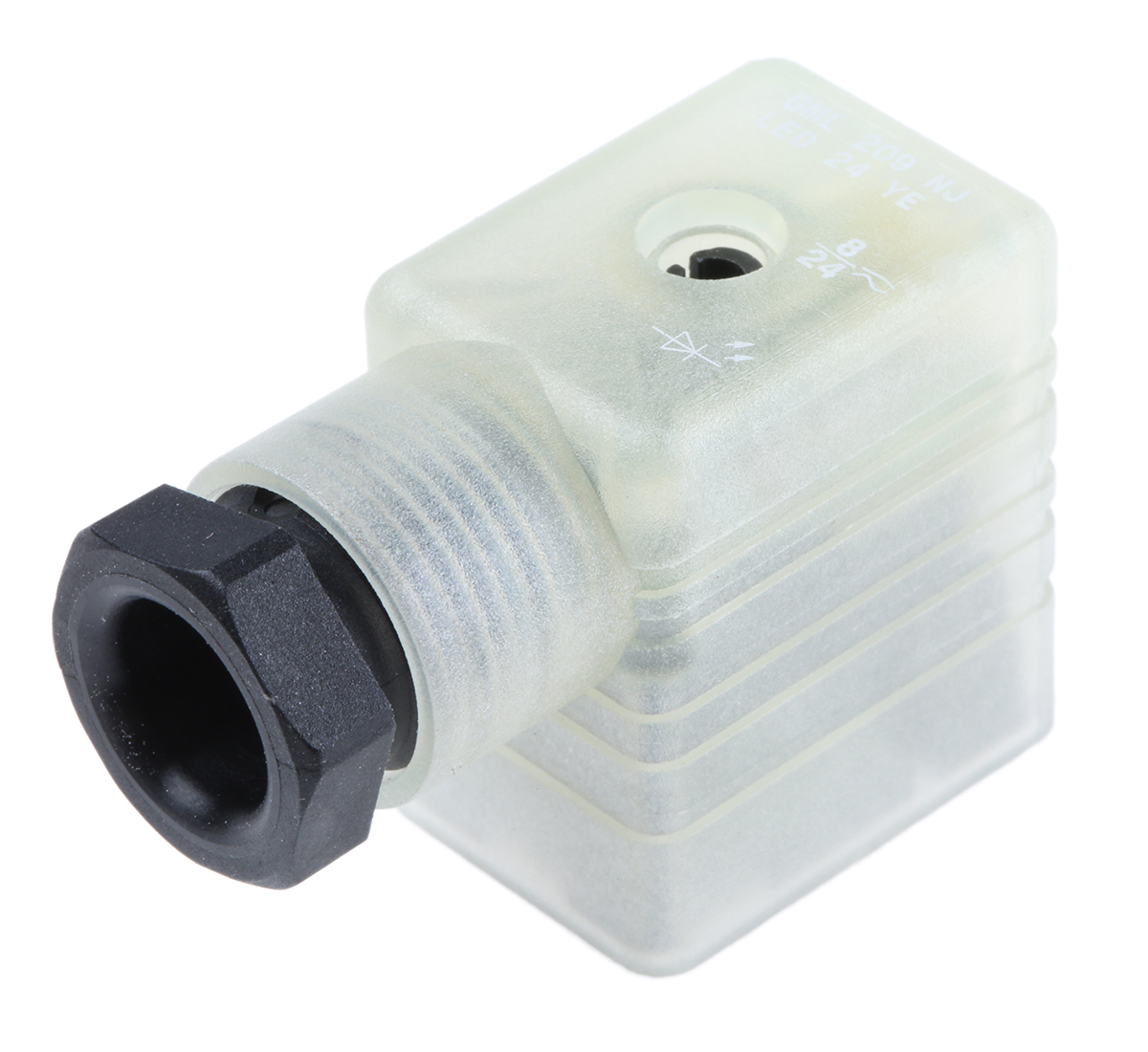 Hirschmann GML 2P+E DIN 43650 B, Female Solenoid Valve Connector with Indicator Light, 24 V ac/dc Voltage