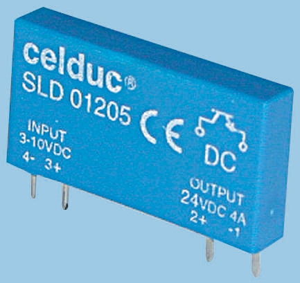 Celduc SP-ST-SL Series Solid State Relay, 2.5 A Load, PCB Mount, 32 V Load, 10 V dc Control
