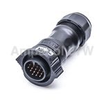 Amphenol Industrial Circular Connector, 18 Contacts, Cable, Standard Connector, Plug, Male, IP68, X-LOK Series