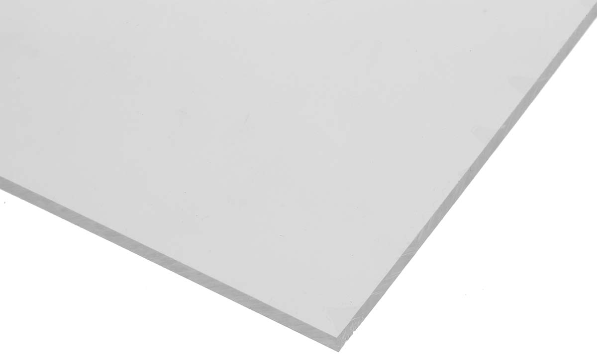 RS PRO Clear Clear Plastic Sheet, 500mm x 400mm x 4mm