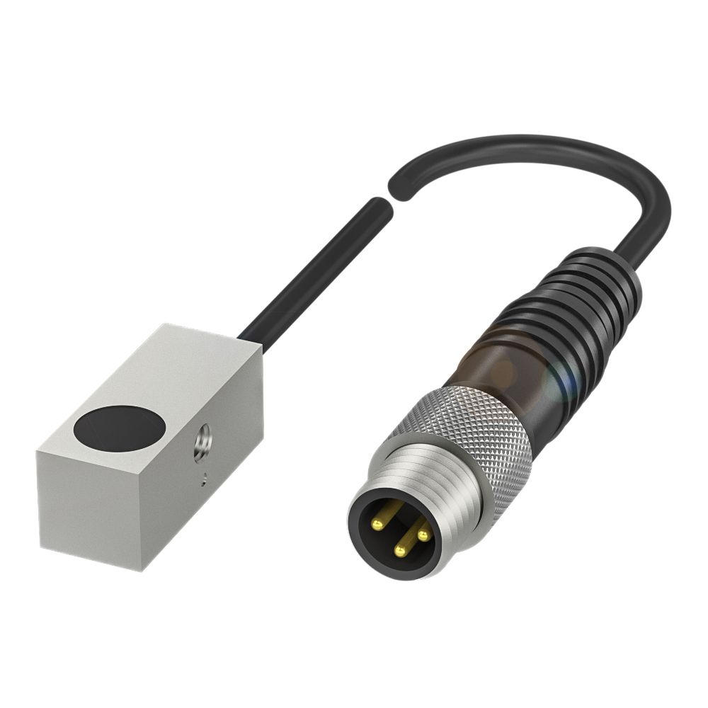 BALLUFF Inductive Block Proximity Sensor, M8, 2 mm Detection, PNP NO, 10 → 30 V dc