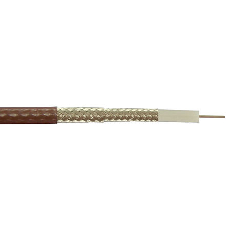 RS PRO, 100 m 50 Ω, 18 AWG Brown