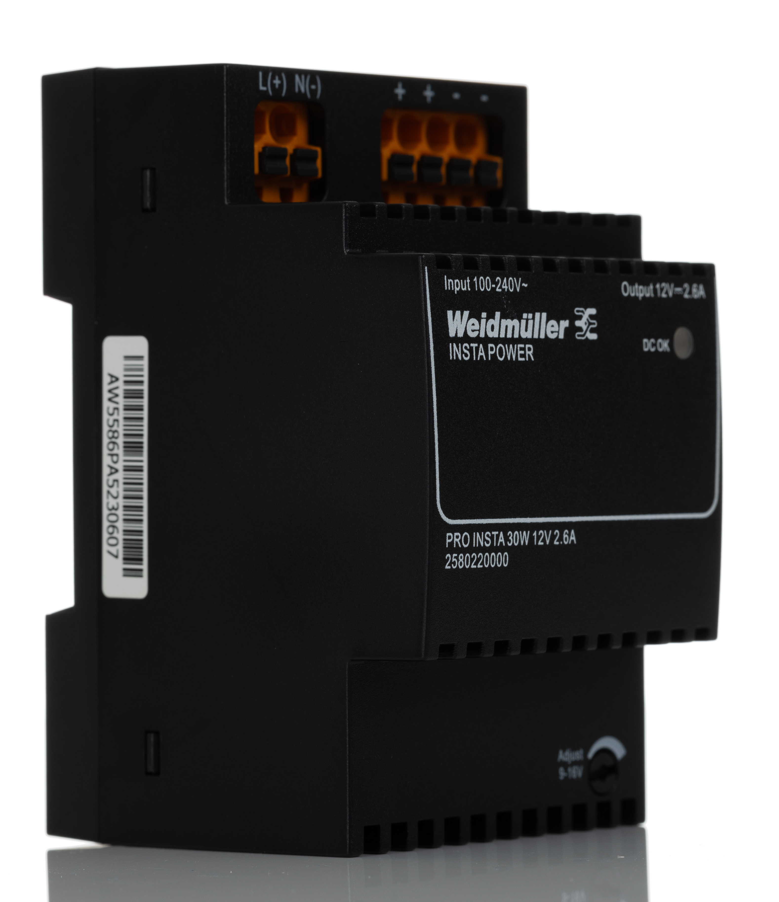 Weidmuller PRO INSTA Switched Mode DIN Rail Power Supply, 120 → 240 V ac / 120 → 340V dc ac, dc Input,