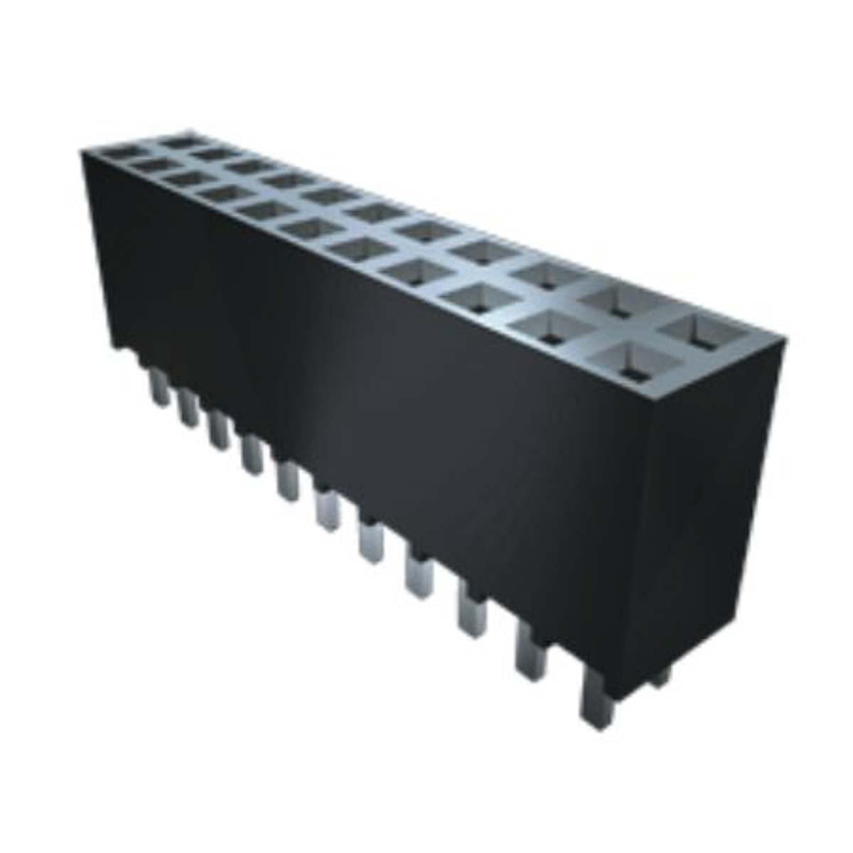 Samtec SSW Series Straight Through Hole Mount PCB Socket, 44-Contact, 2-Row, 2.54mm Pitch, Solder Termination