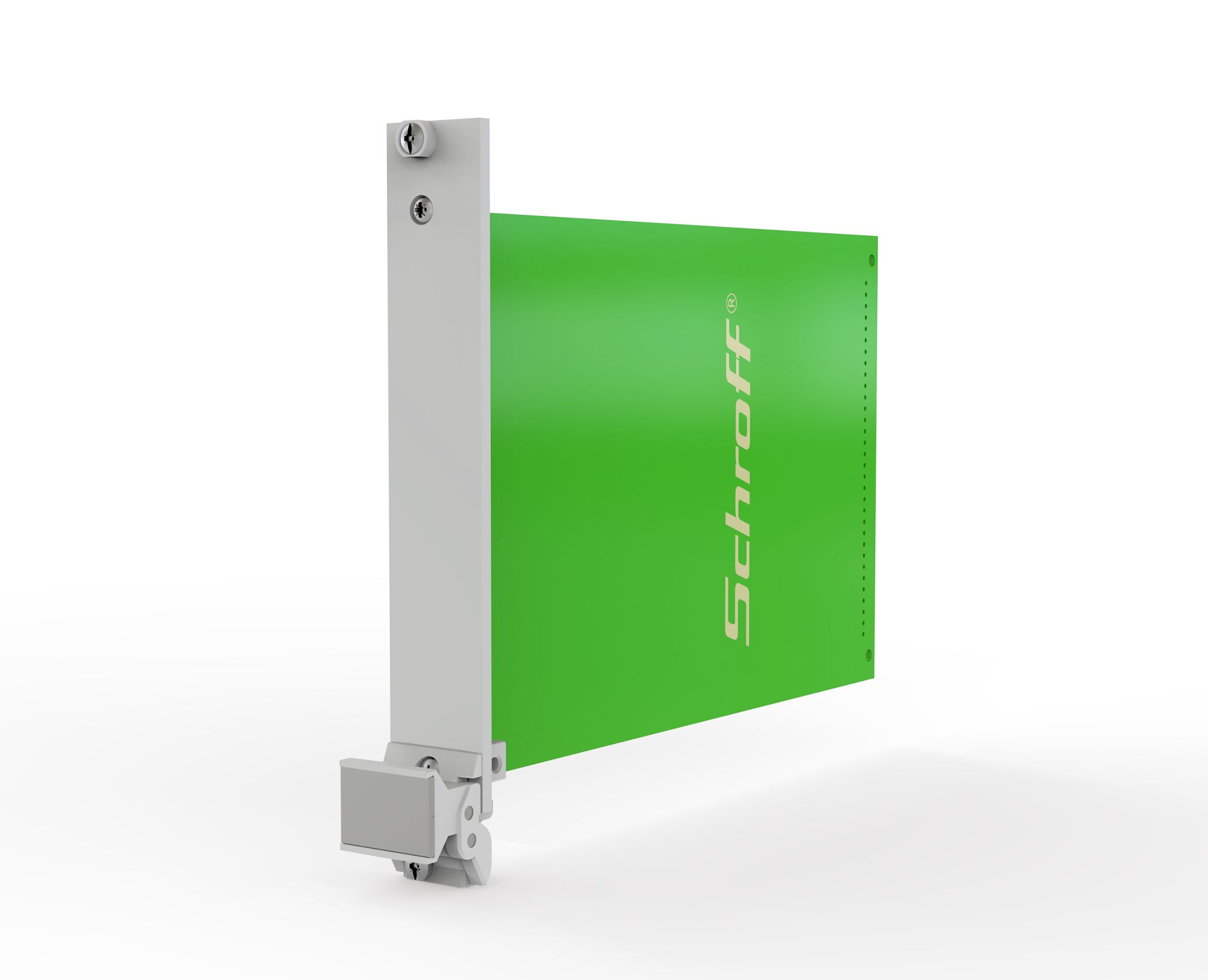 nVent SCHROFF 20817 Series Aluminium Front Panel, 128.4 x 20mm