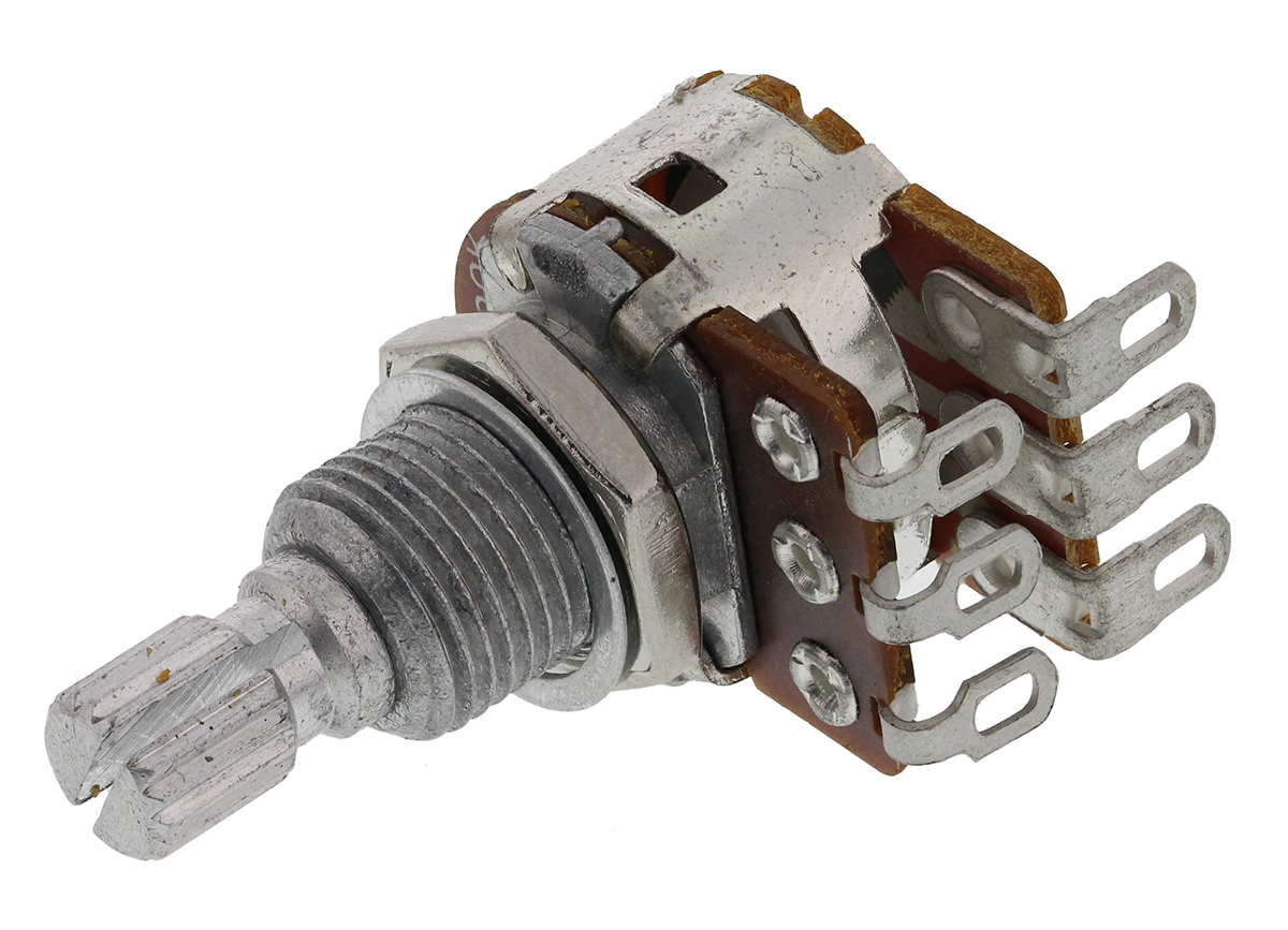 Bourns PDB182-GTRB 500kΩ Rotary Potentiometer 2-Gang Panel Mount, PDB182-GTRB1-504MN