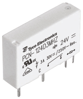 TE Connectivity PCB Mount Power Relay, 6V dc Coil, SPST