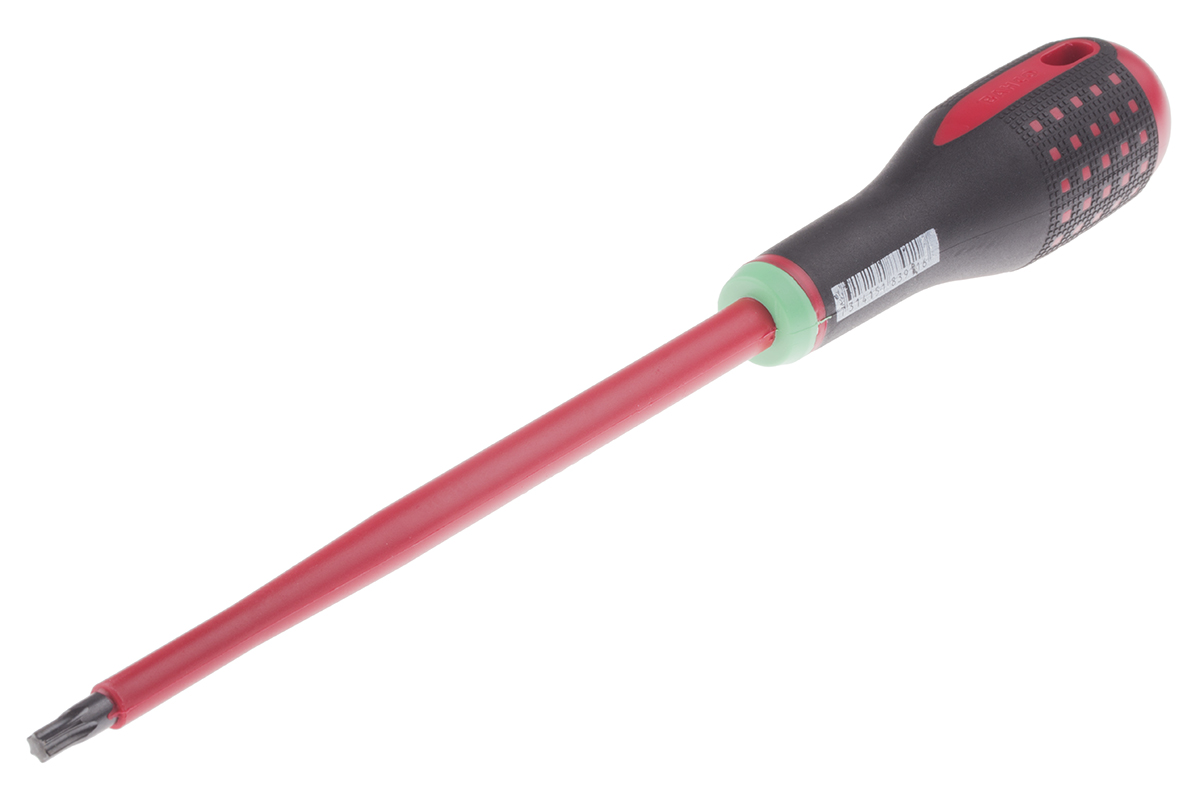 Bahco Torx  Screwdriver, T30 Tip, 175 mm Blade, VDE/1000V, 297 mm Overall