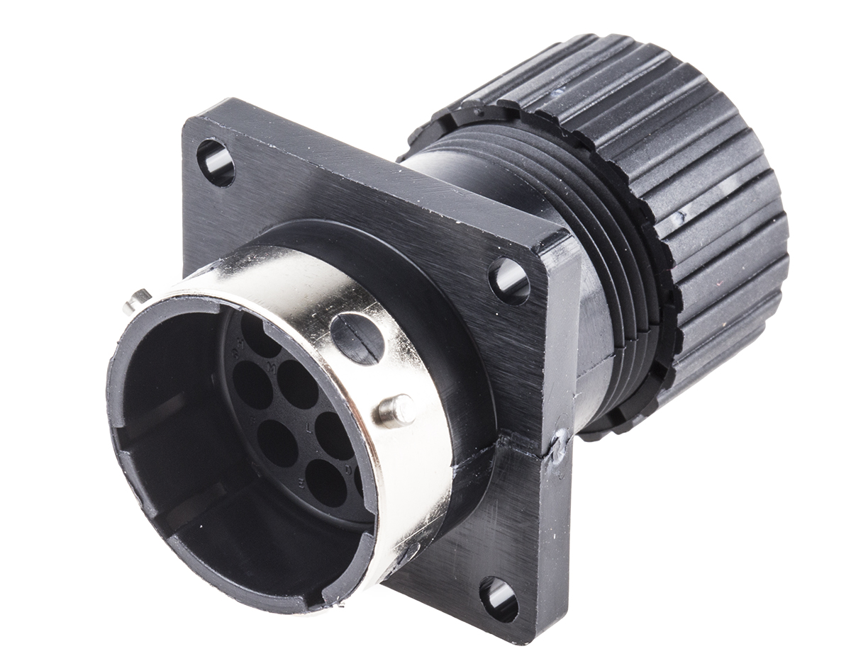 ITT Cannon Circular Connector, 12 Contacts, Panel, Standard Connector, Socket, Male, IP67, Trident Neptune Series