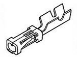 TE Connectivity AMPMODU MOD IV Series Female Crimp Terminal, 24AWG Min, 20AWG Max