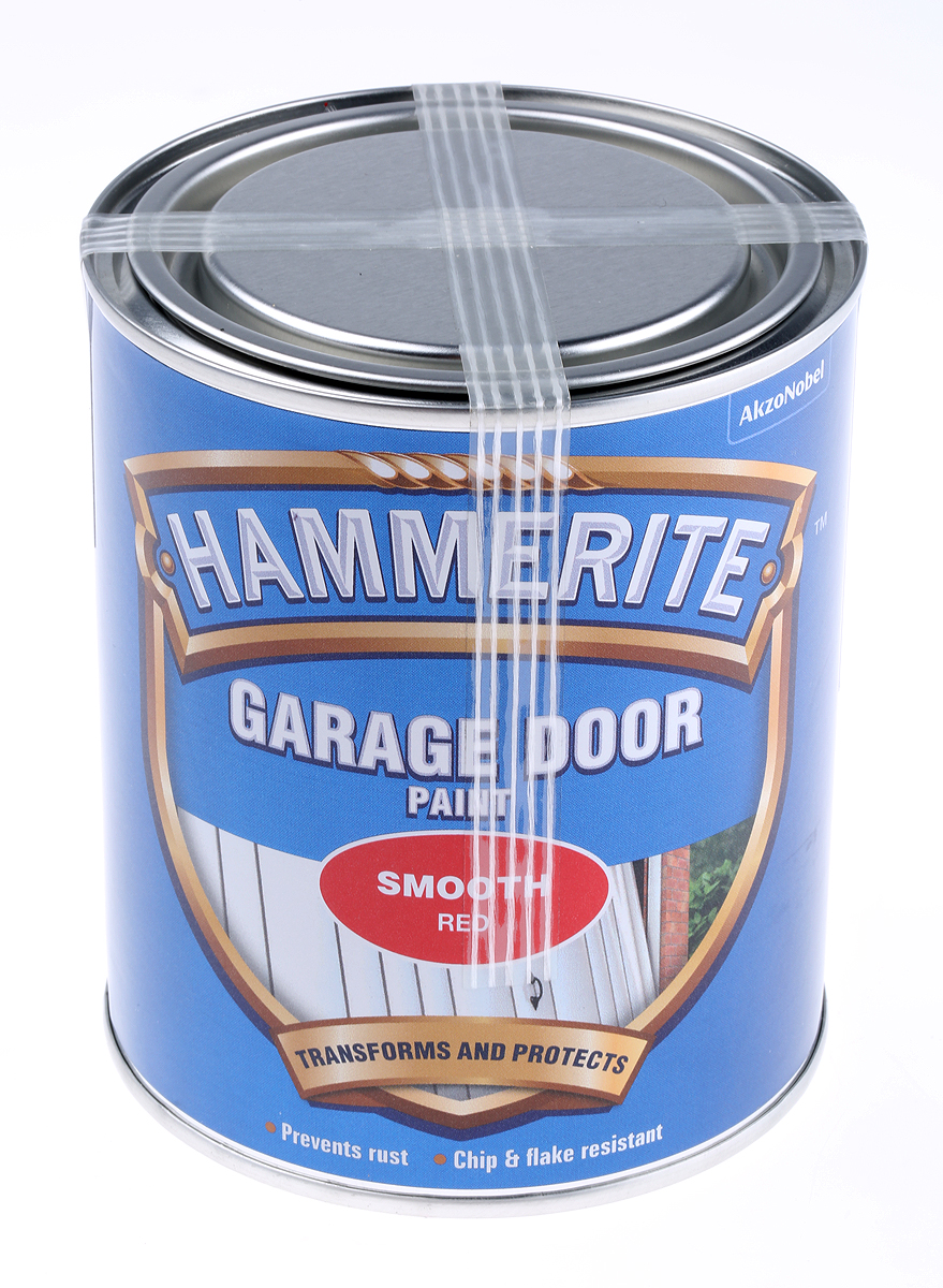 Hammerite Garage Door Enamel Paint in Gloss Red 750ml