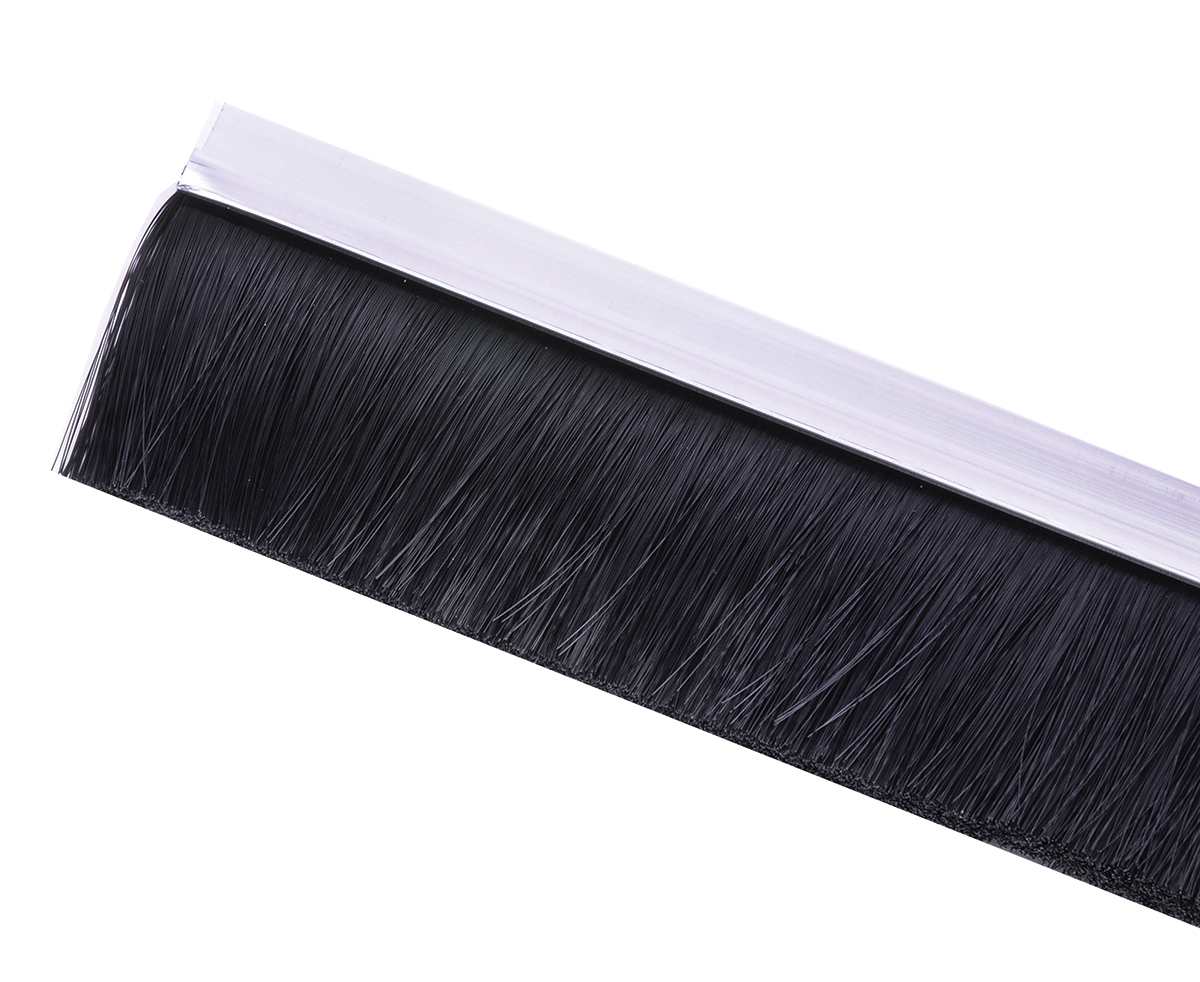 RS PRO Black Aluminium, Nylon Brush Strip, 50mm