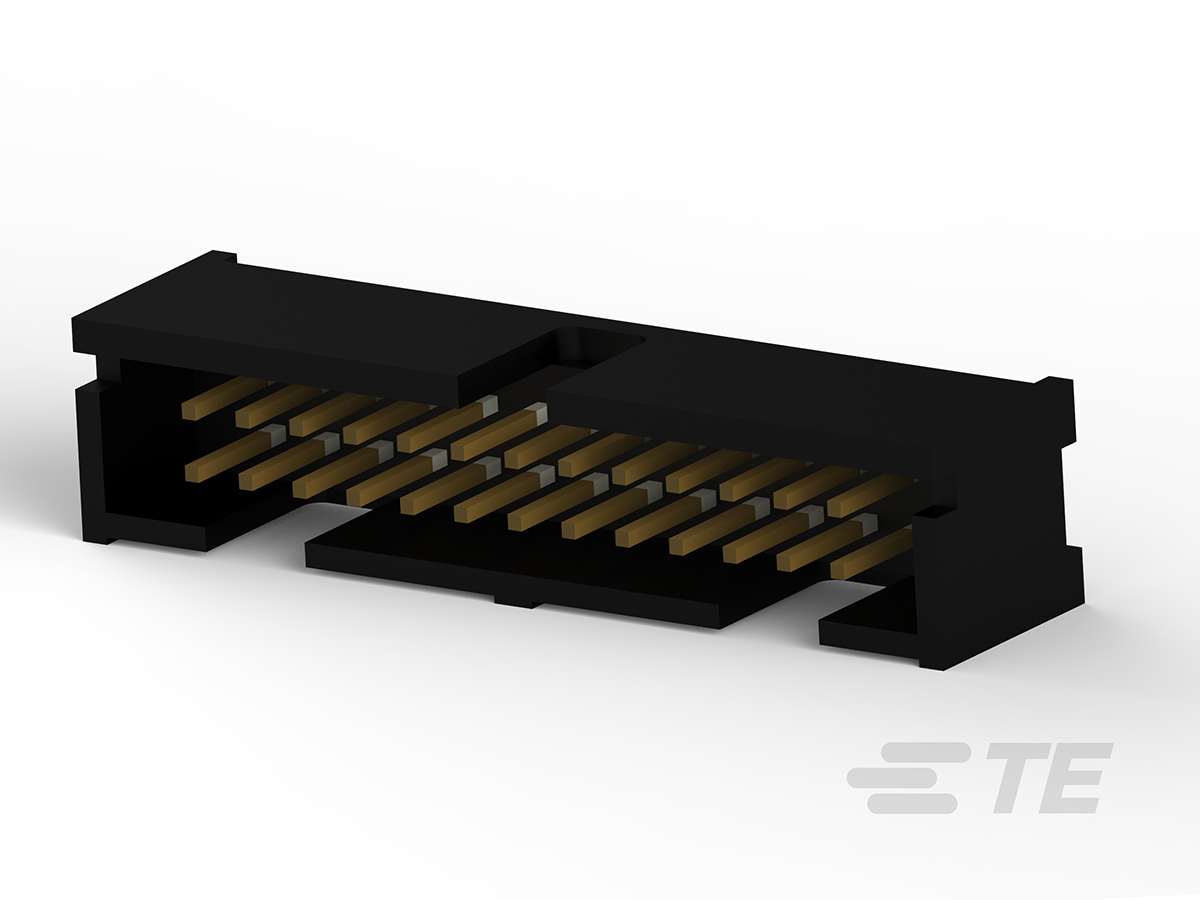 TE Connectivity 5103309-6 Series Straight Through Hole PCB Header, 26 Contact(s), 2.54 mm Pitch, 2 Row, Shrouded