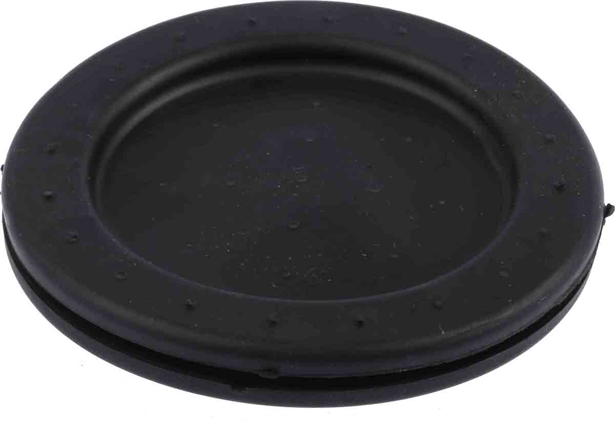 RS PRO Black Polychloroprene 64mm Cable Grommet for Maximum of 53mm Cable Dia.