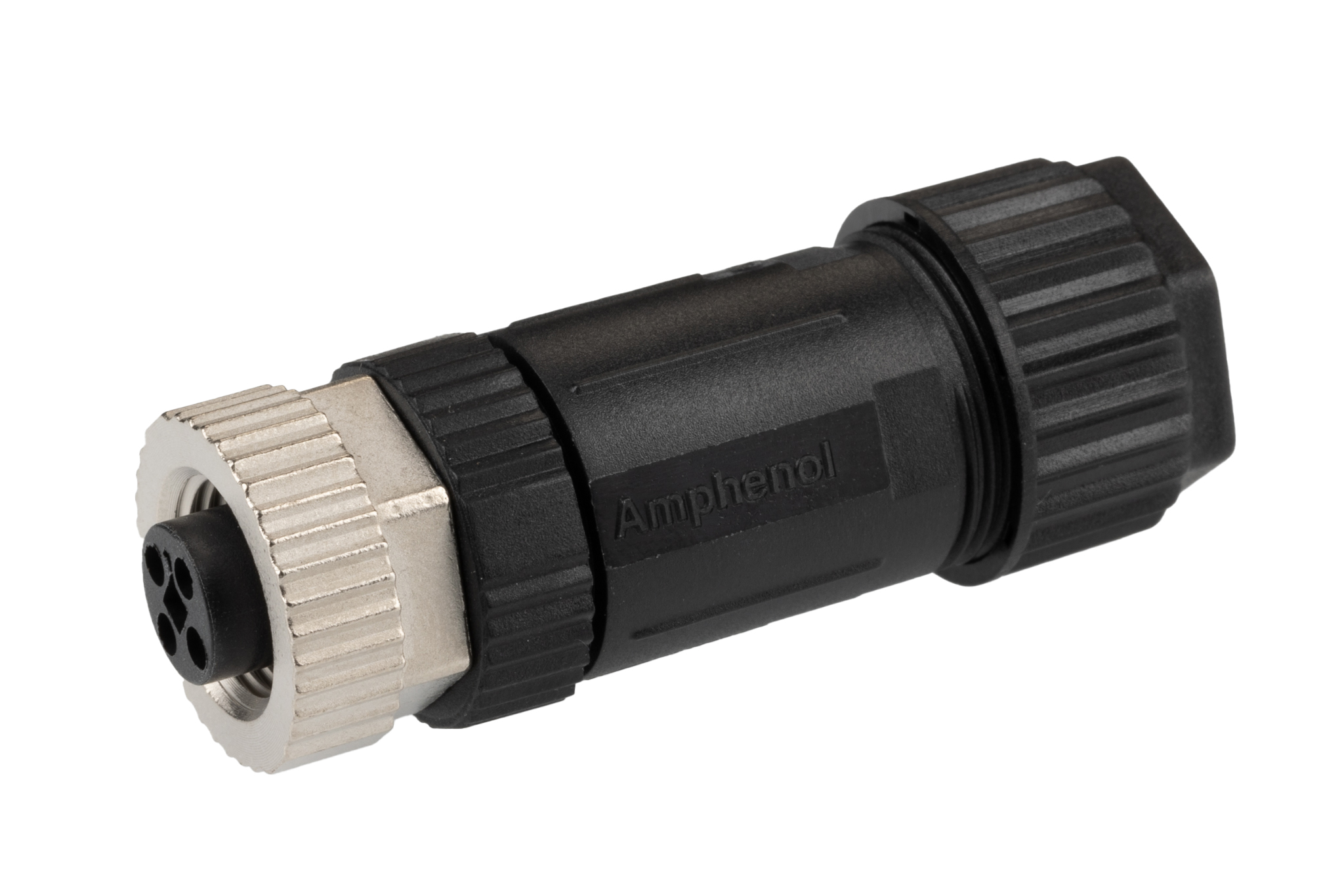 Amphenol Industrial Circular Connector, 4 Contacts, Cable, M12 Connector, Socket, Female, IP67, M Series