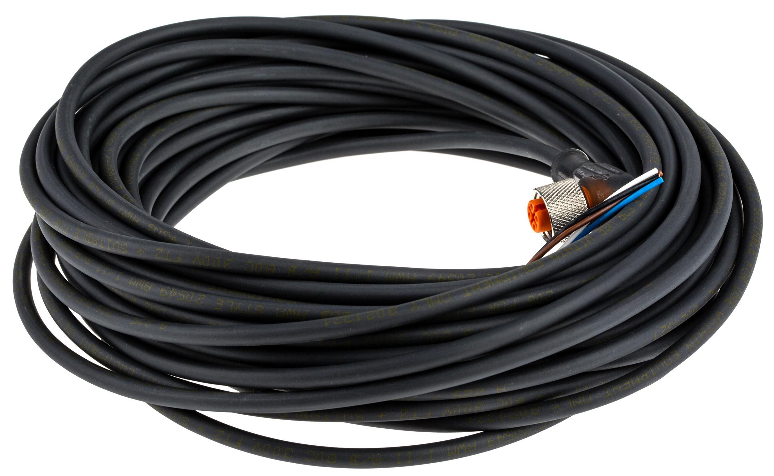 Lumberg Automation Female 4 way M12 to Unterminated Free End Sensor Actuator Cable, 15 m